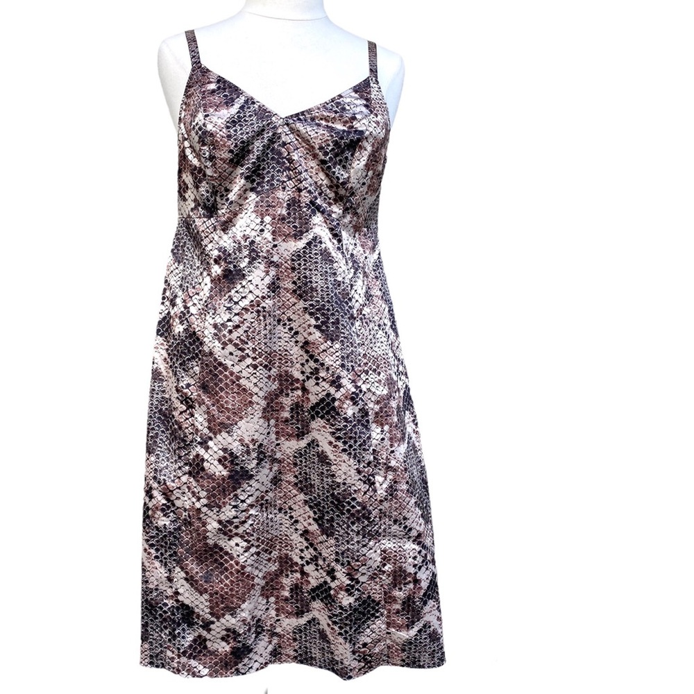 TORRID dress snakeskin print ombre spaghetti strap slip plus size NEW sheath 1X